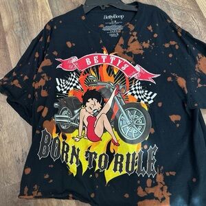 Betty Boop graphic crop top